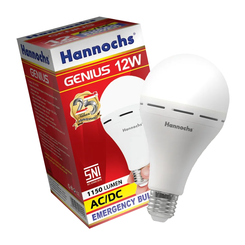 lampu hannochs emergency genius 12watt