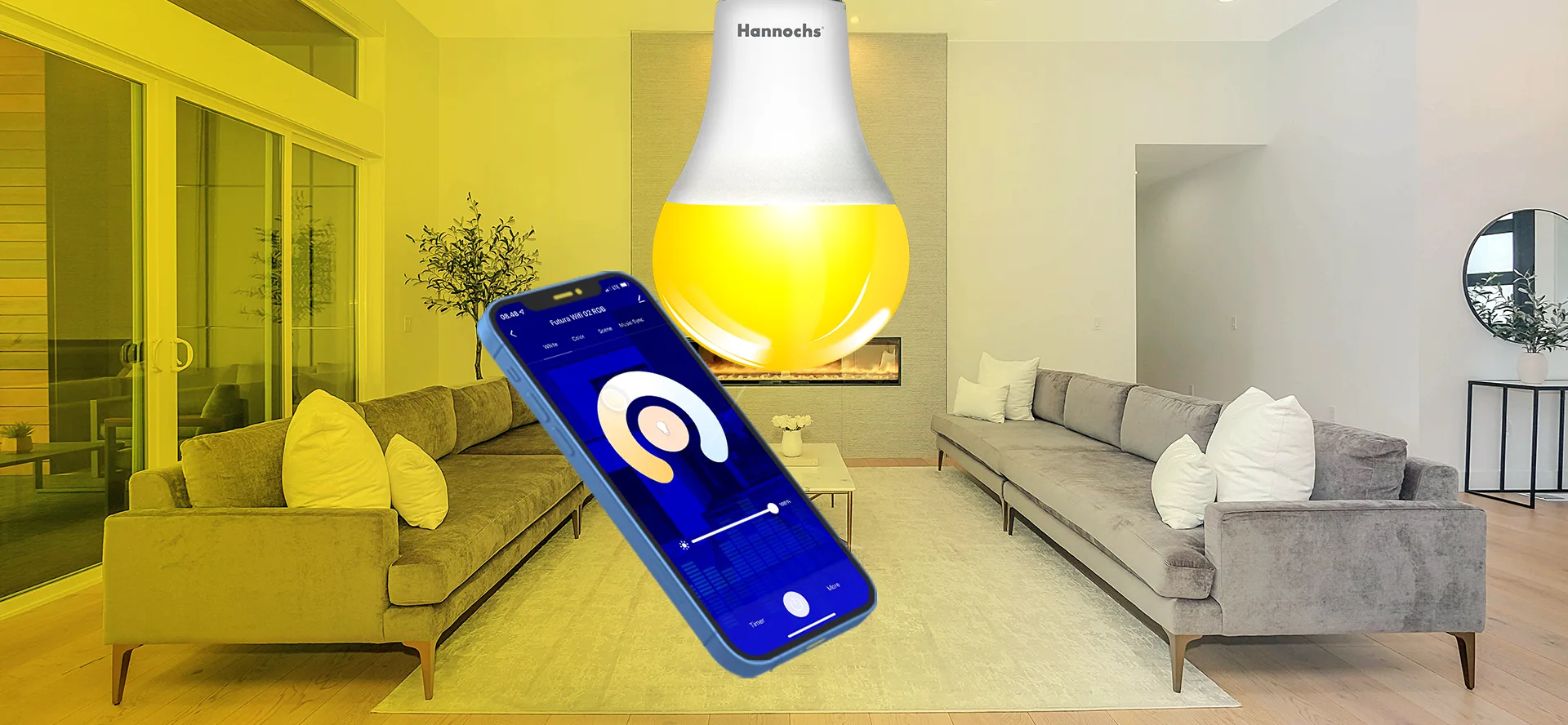 tampilan cct lampu hannochs smart led futura-02 9 watt rgb