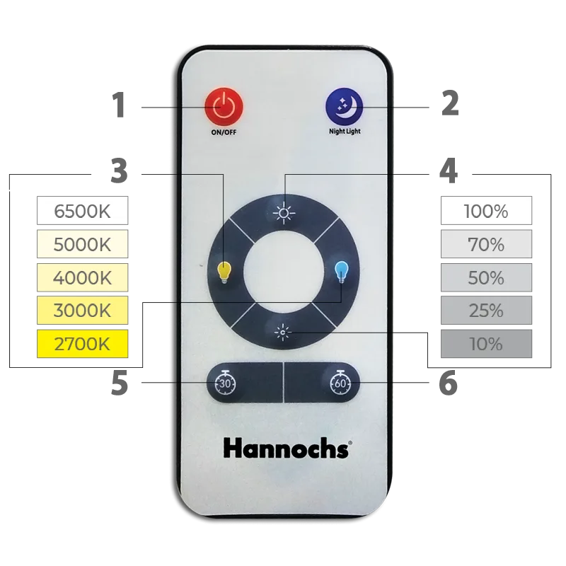 remote kontrol hannochs led remote 9 watt