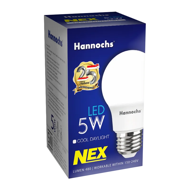 lampu led Hannochs LED NEX 5Watt tampak 3d