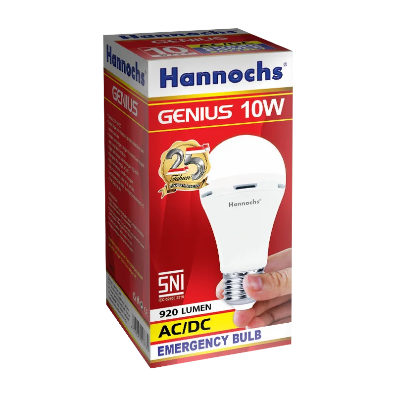 lampu Hannochs Emergency GENIUS 10Watt tampak 3d