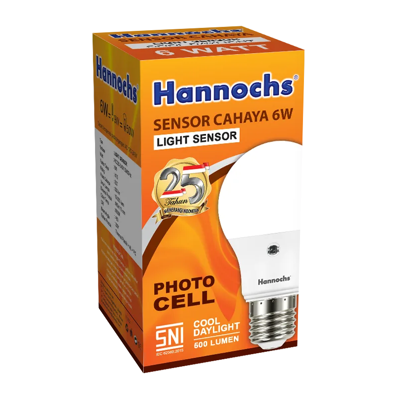 Hannochs Sensor Cahaya 6Watt tampak 3d