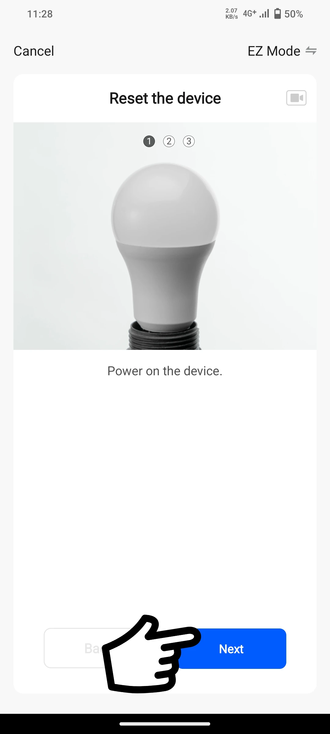 03-koneksi smart bulb ke aplikasi