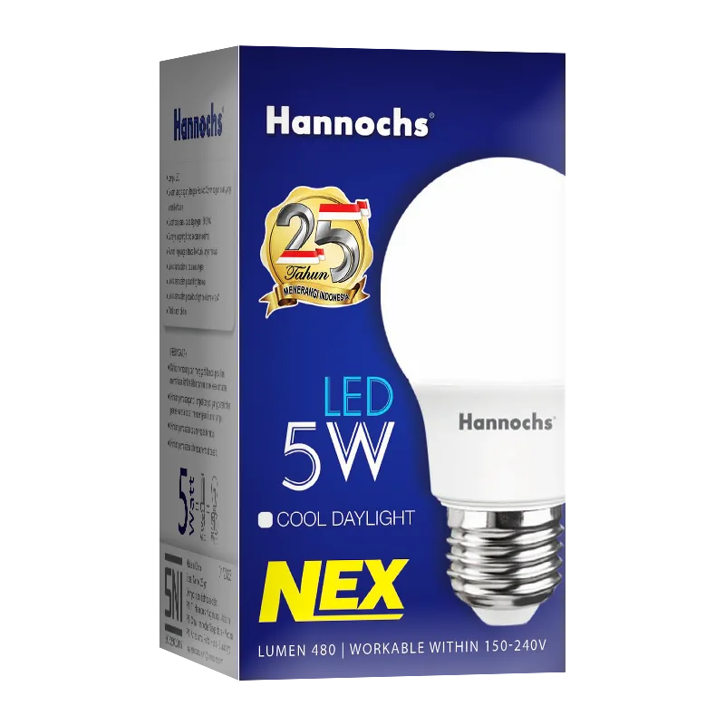 lampu led Hannochs LED NEX 5Watt tampak depan
