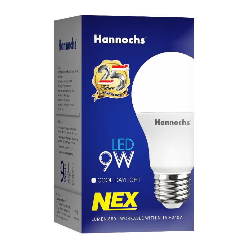 lampu led Hannochs LED NEX 9Watt tampak depan