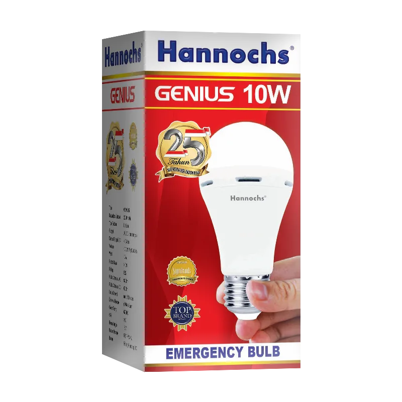 lampu Hannochs Emergency GENIUS 10Watt tampak depan