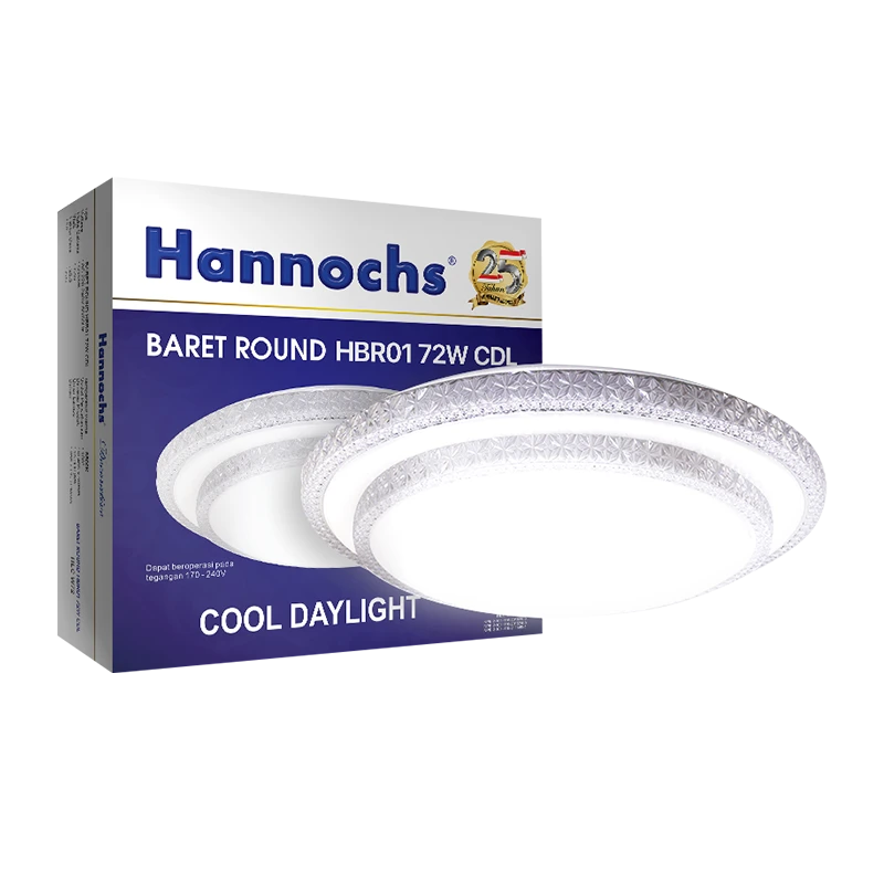 kotak lampu dekoratif Hannochs Baret Round HBR-01 72Watt