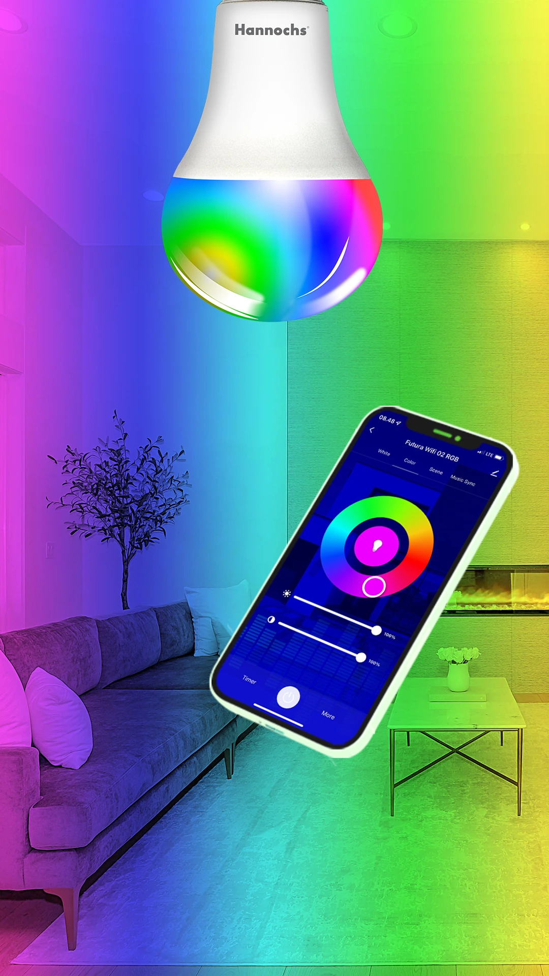 mobile rgb apps hannochs smart home led bulb bg