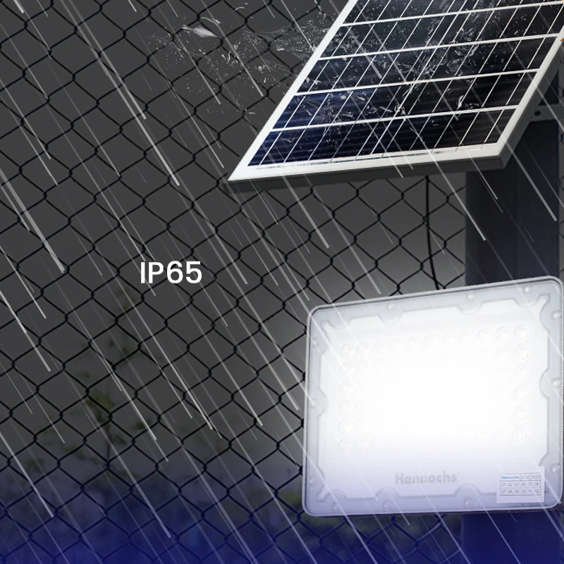 tahan air ip65 lampu led Floodlight Hannochs Solar Cell 60Watt cahaya putih