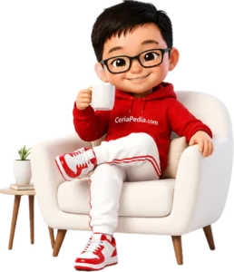 Ceria pedia happy drinking coffee