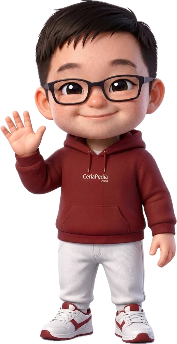 Ceria Pedia dressing sporty say Hi